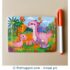 12 Pieces Wooden Jigsaw Puzzle - Pink Dino