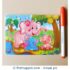 12 Pieces Wooden Jigsaw Puzzle - Elephant