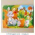 12 Pieces Wooden Jigsaw Puzzle - Rabbits