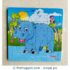 20 Pieces Jigsaw Puzzle - Hippo
