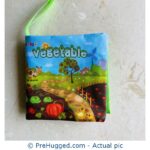 TEYTOY Fabric Baby Cloth Crinkle Soft Books - Vegetables