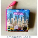 TEYTOY Fabric Baby Cloth Crinkle Soft Books - Vehicle