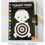 Tummy Time! High-Contrast Fold-Out Board Book - PreHugged Children's Book