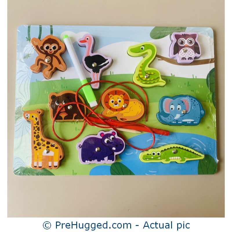3 in 1 Wooden Chunky Puzzle – Forest Animals