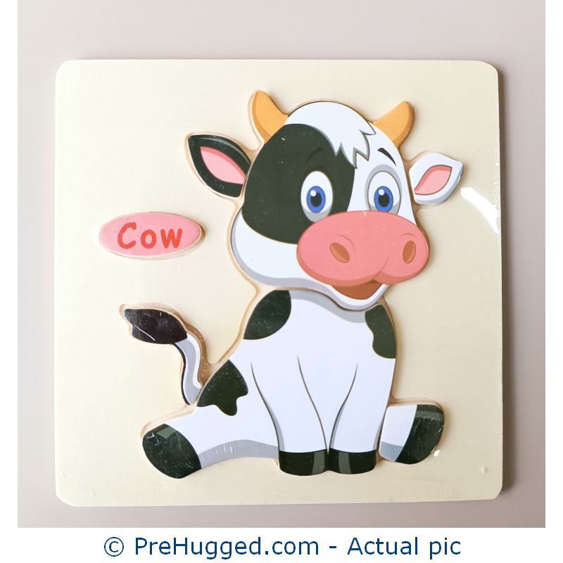 3D Puzzle Wooden Tray – Cow