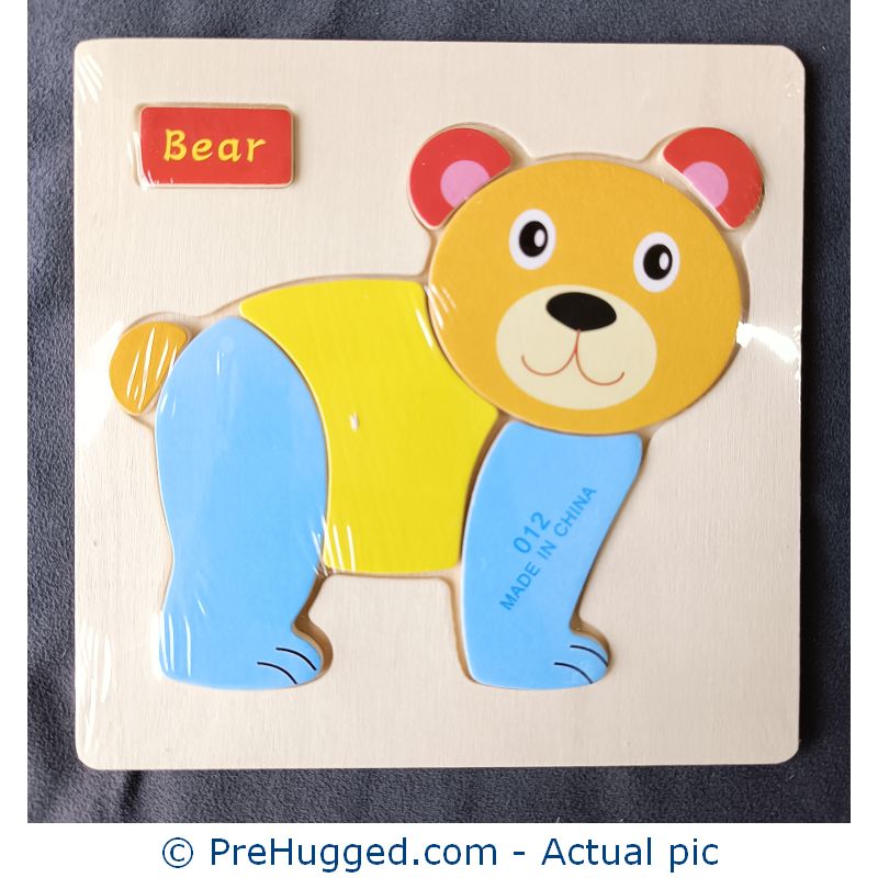 3D Puzzle Wooden Tray – Bear