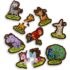 Wooden 2 Piece Animal and Birds Puzzle
