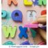 Wooden Chunky Puzzle - Alphabet with Pictures and Fishing Magnet