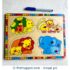 Animal and Baby Animal Peg Puzzle
