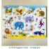 Animals and Bird Wooden Peg Puzzle