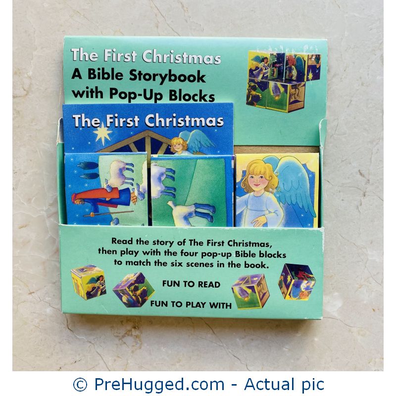 The First Christmas A Bible Storybook with Pop-Up Blocks – New unused