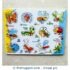 Cute Bugs Wooden Peg Puzzle with Name