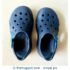 C8 Blue Crocs with velcro