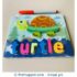 Wooden Chunky Jigsaw Name Puzzle Tray - Turtle