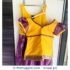Yellow and Purple Pattu Pavadai dress 5-6 years