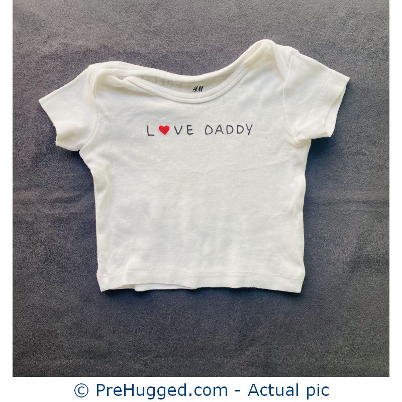 0-1 Month H&M Love Daddy T-shirt