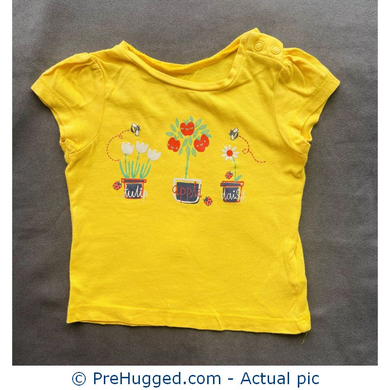 3-6 months Mothercare Yellow T-shirt