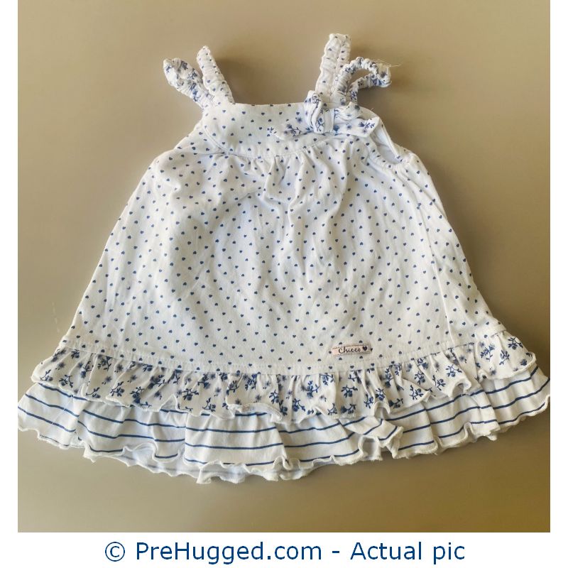 3-6 months Chicco White Polka Dot dress