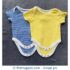 1-3 months Mothercare Onsie - Blue Yellow