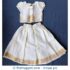 1-2 years Cream Golden Traditional Dress