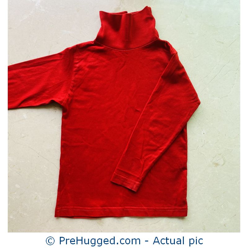 2-3 years Red Polo Neck T-shirt