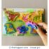 Wooden Chunky Jigsaw Puzzle with Base Image - Dinosaurs