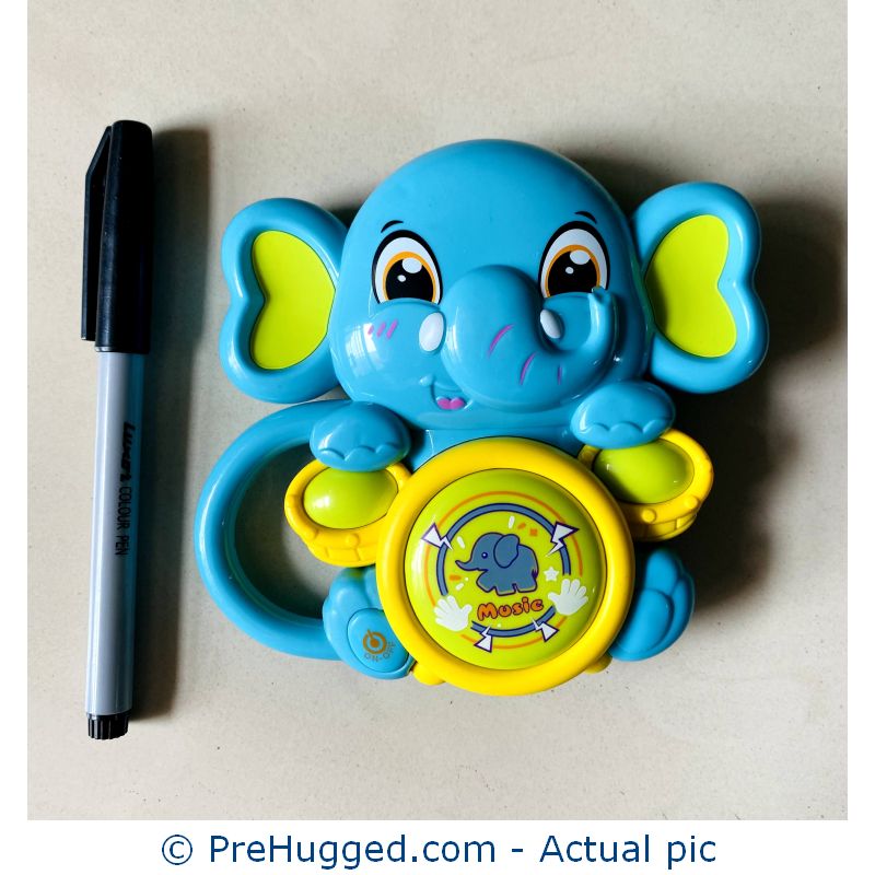 Elephant Drum Music and Light Toy – Blue 2