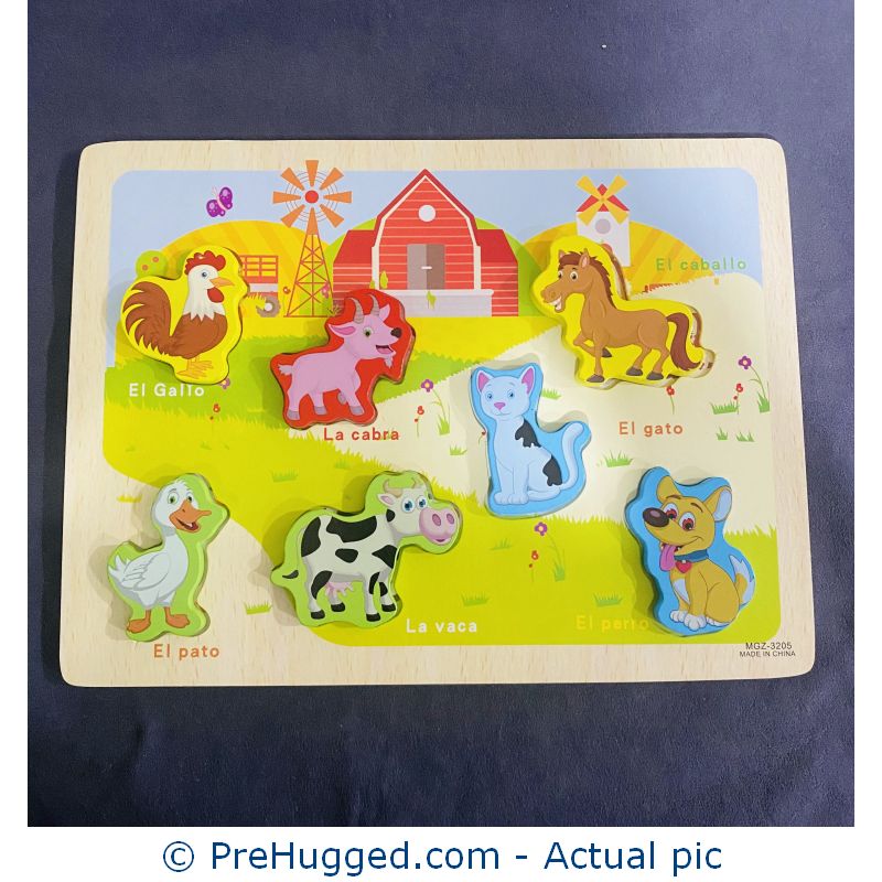 Buy Wooden Farm Animals Chunky Puzzle (Unused) - PreHugged.com