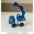 Excavator Blue Truck - Friction Powered