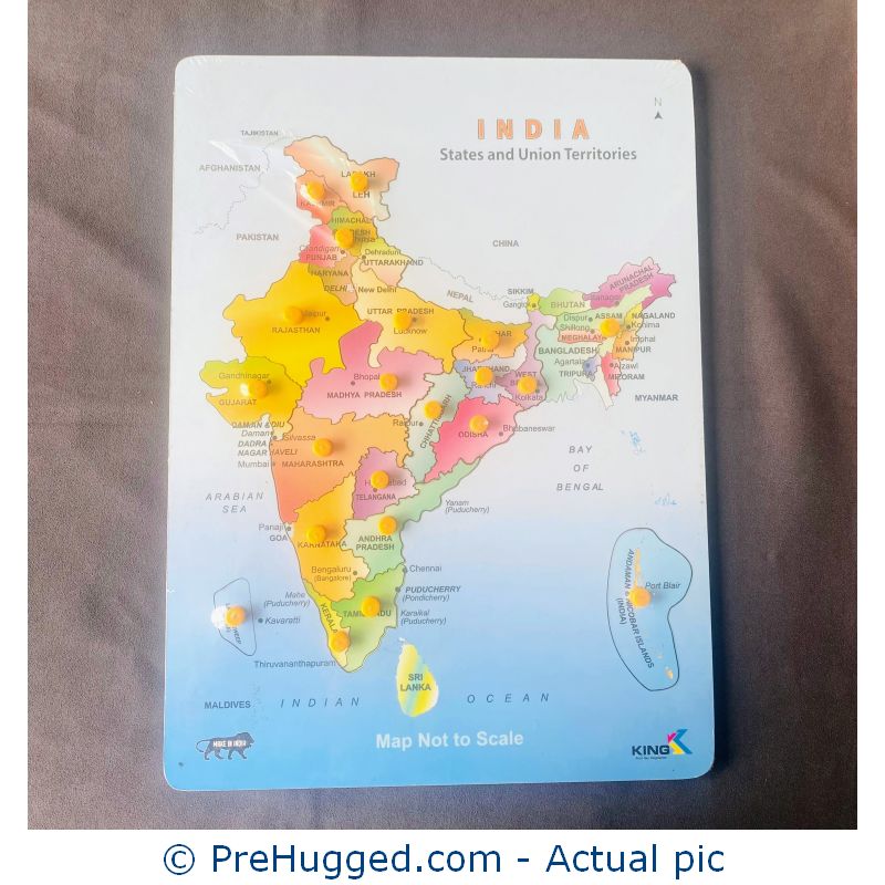 India Map Big Peg Puzzle