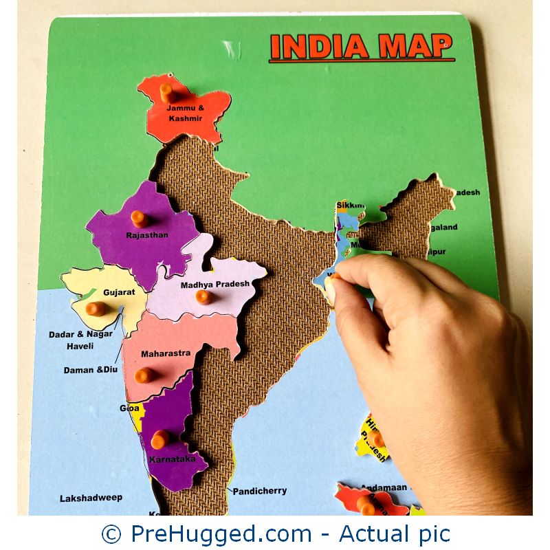 India Map Peg Puzzle 3