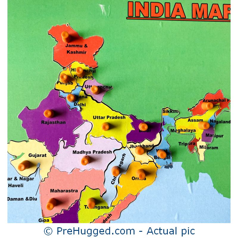 India Map Peg Puzzle 5