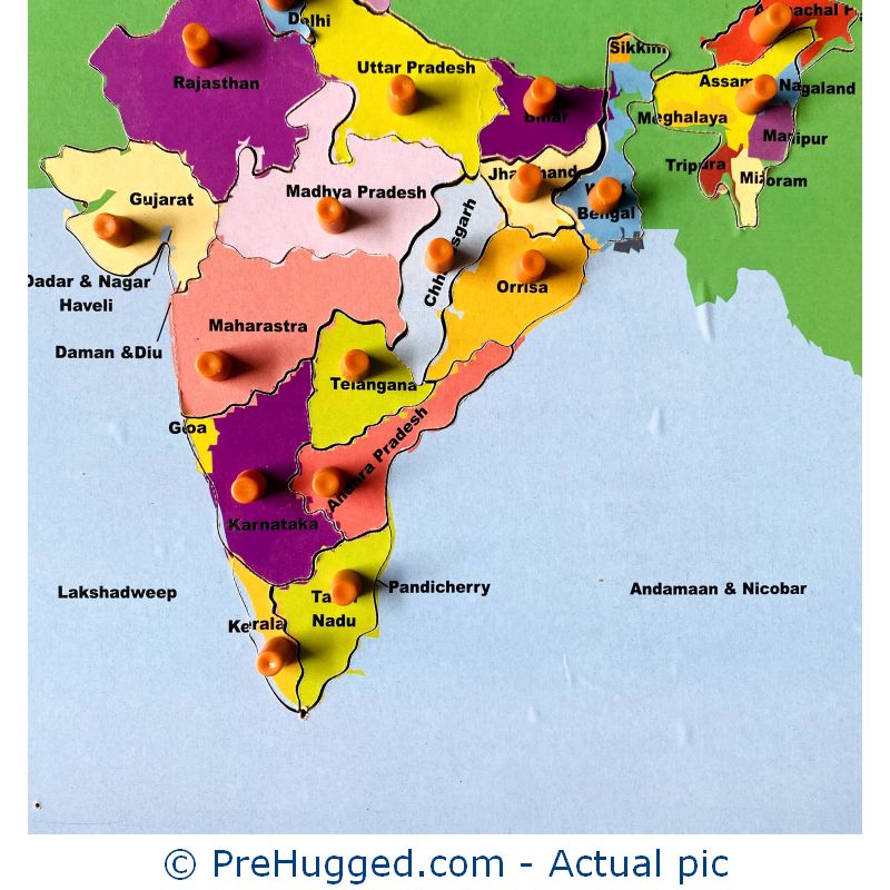 India Map Peg Puzzle 6