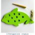 Lacing Sewing Toy Fish - New