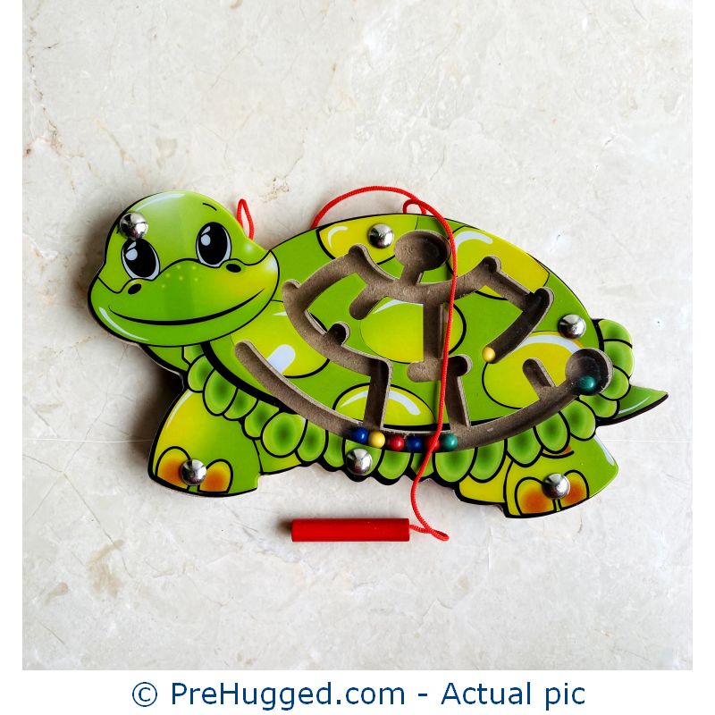 Magnetic Pen Maze Wooden Educational Toy – Tortoise