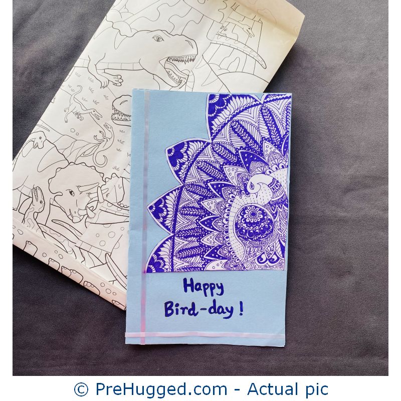 Handmade Mandala Greeting Card – Bird