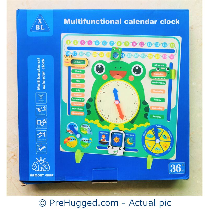 Multi-Functional Wooden Calendar Clock 4