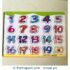 Numbers 1-20 Wooden Peg Puzzle - New