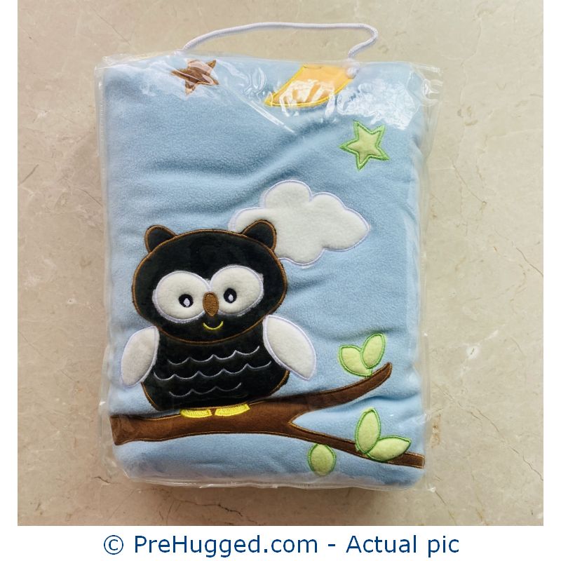 Blue and Yellow Owl Blanket
