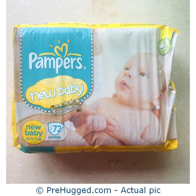 New Born Pampers – 72 count