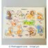 Animals Wooden Peg Puzzle with Name