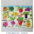Fruits and Vegetable wooden Peg Puzzle with name