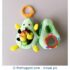 Jollybaby Baby Avocado Rattle Toy