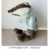 IKEA Gravling Badger Plush Stuffed Toy