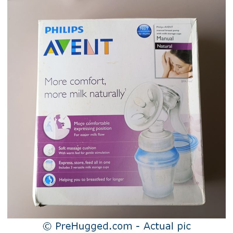 Philips Avent Manual Breast pump with milk storage cups