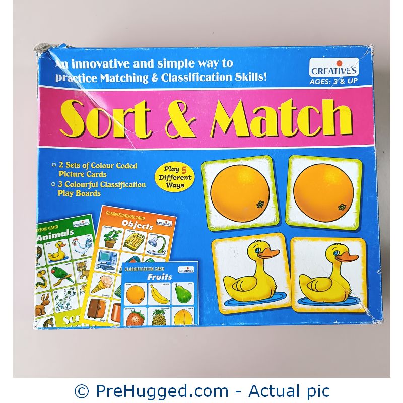 Sort And Match Card Game