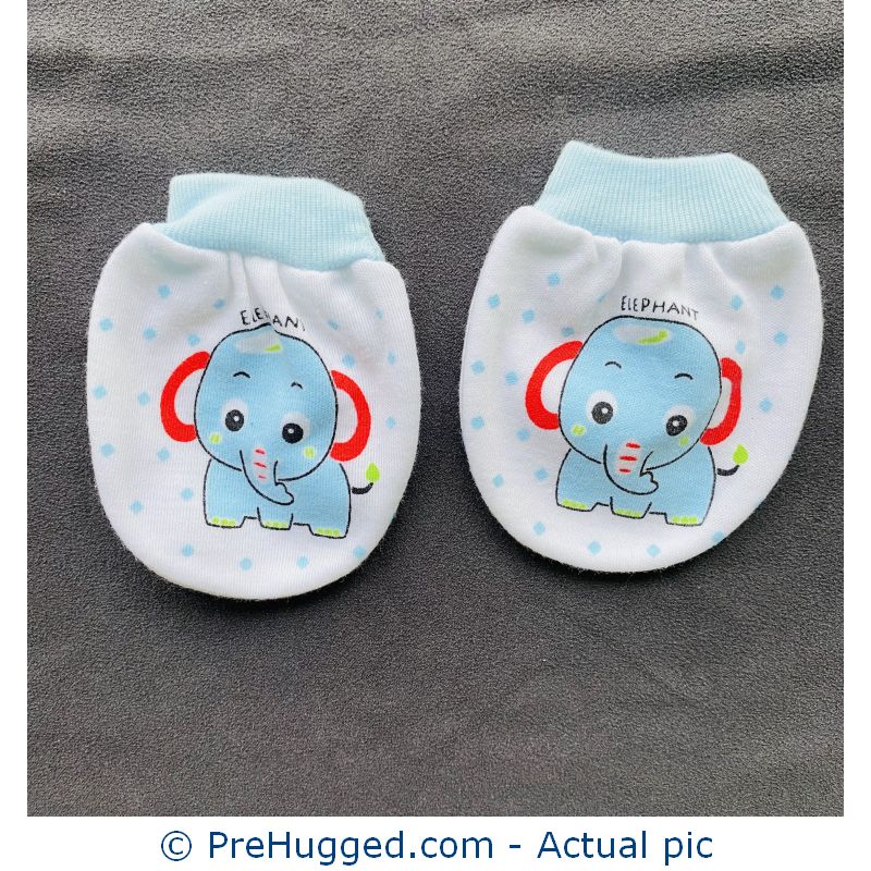 Elephant Mittens for New Born
