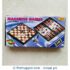 Magnetic Checkers Chess Backgammon Board Game Set