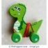 New Pull Along Wooden Toy - Dinosaur