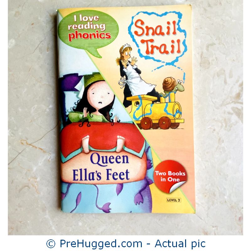 Snail Trail & Queen Ellas Feet – Paperback Book – I Love Reading Phonics Level 3